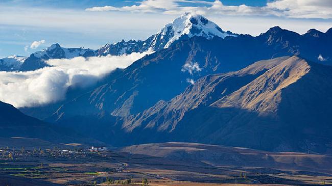 Mt Veronica and the village of Marras above the Sacred Valley, near Cusco. Picture: Alamy